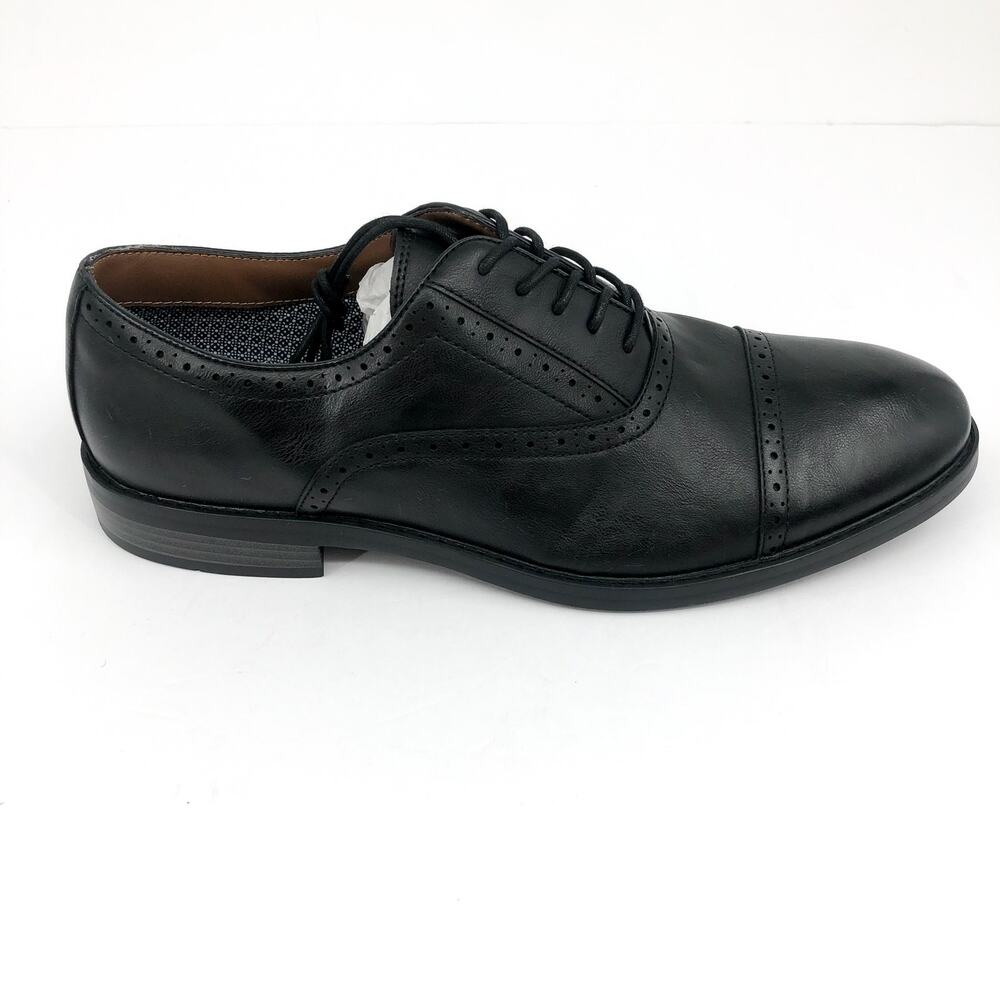 FAIRLANE & SONS Mens Feawin Flex Oxford Shoes 12 Black Stitchfix Leather NWOB